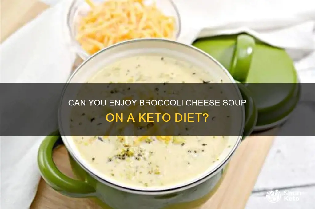 is broccoli cheese soup on keto diet