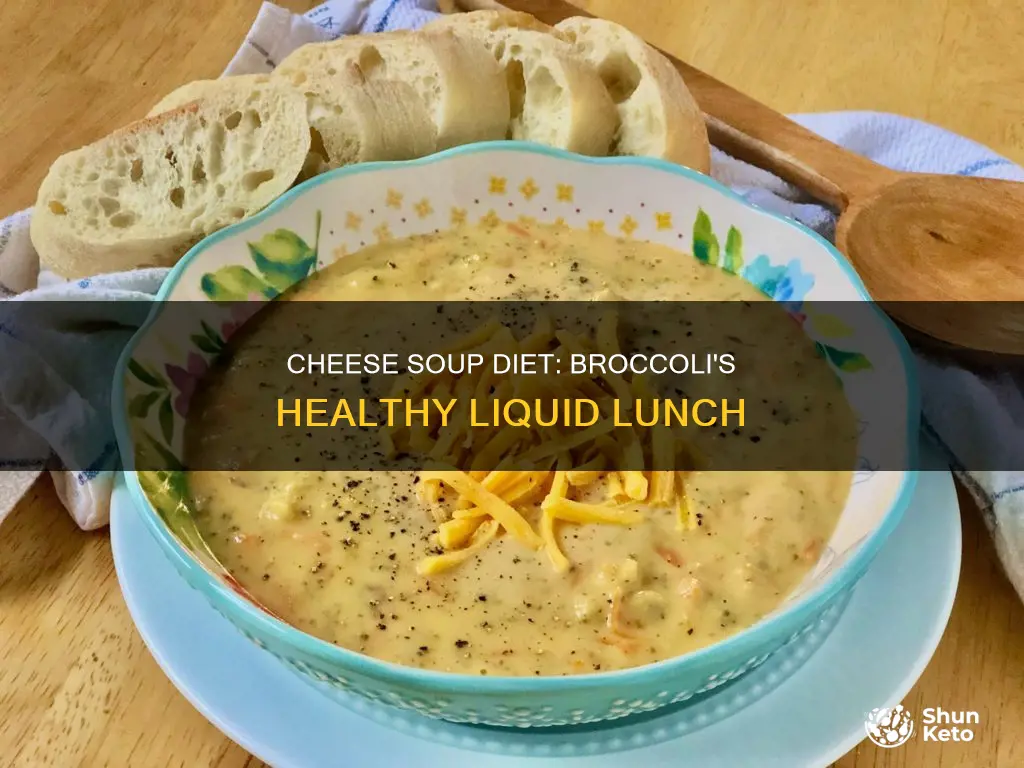 is broccoli cheese soup strained liquid diet