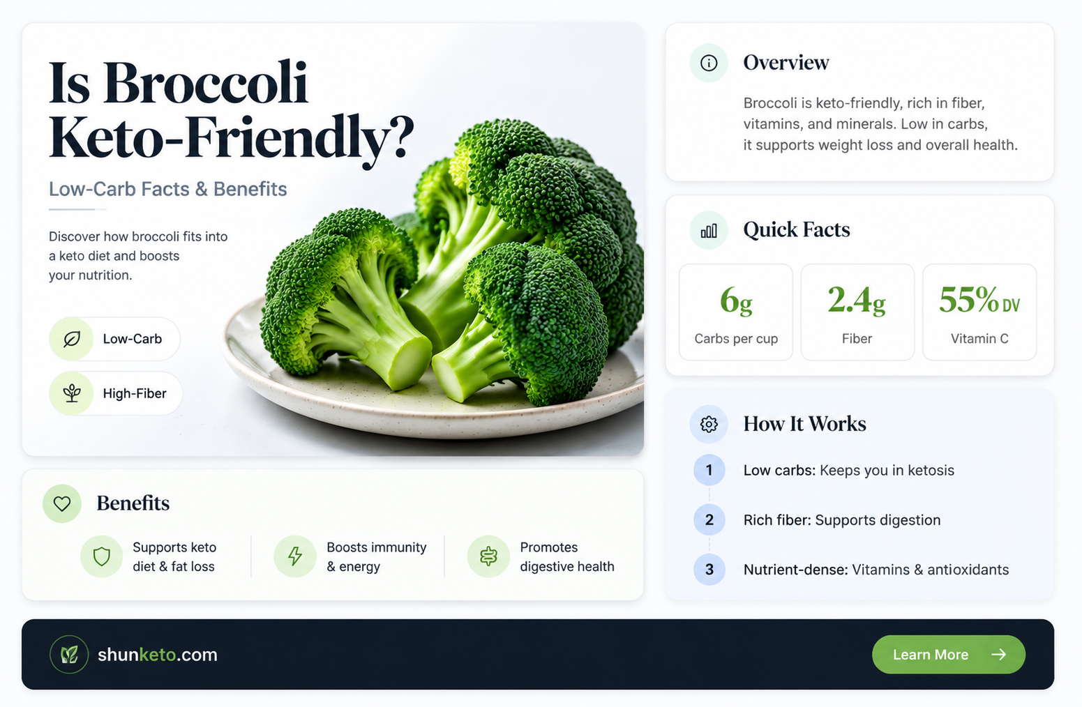 are broccoli keto