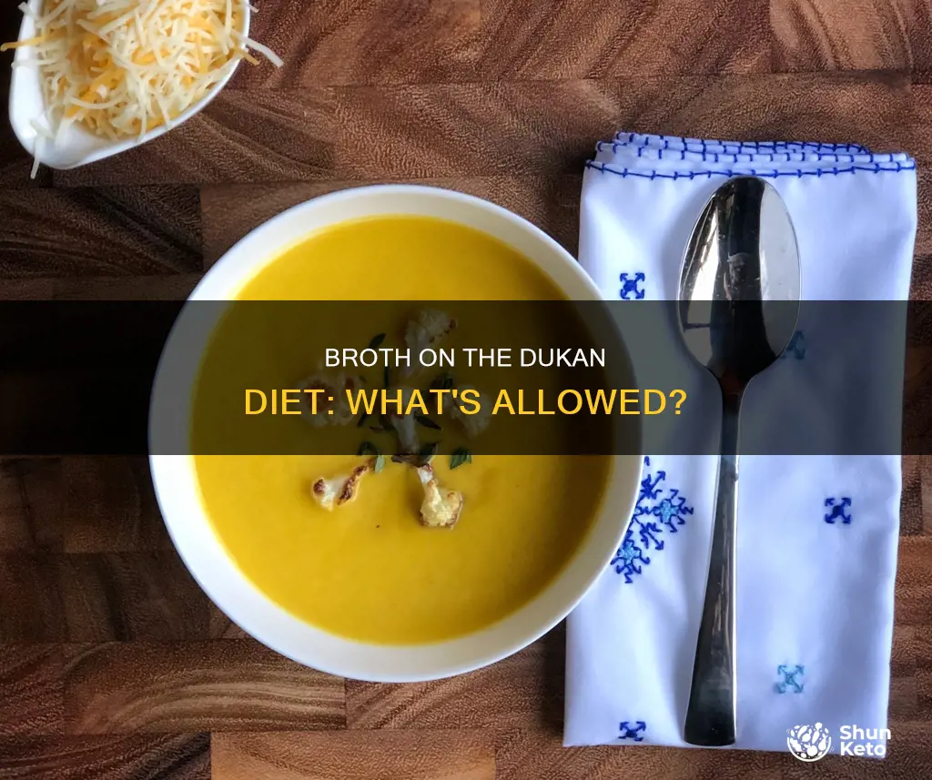 is broth allowed on the dukan diet