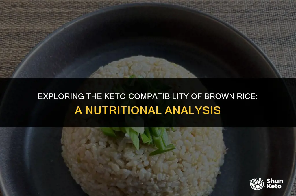 is brown rice compatible with keto
