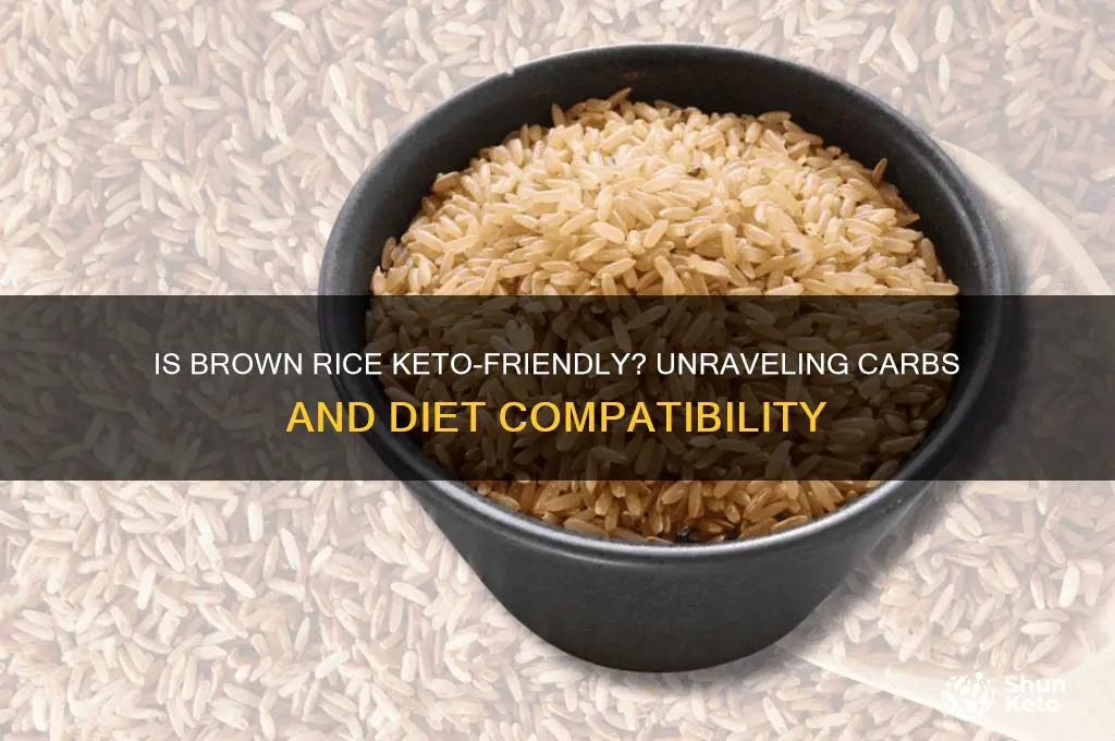 is brown rice keto