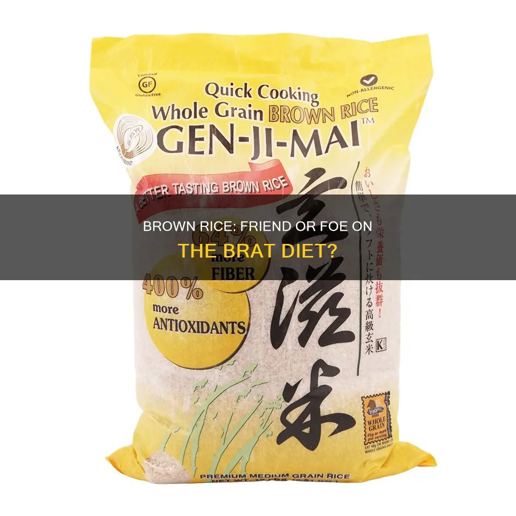 is brown rice ok for brat diet