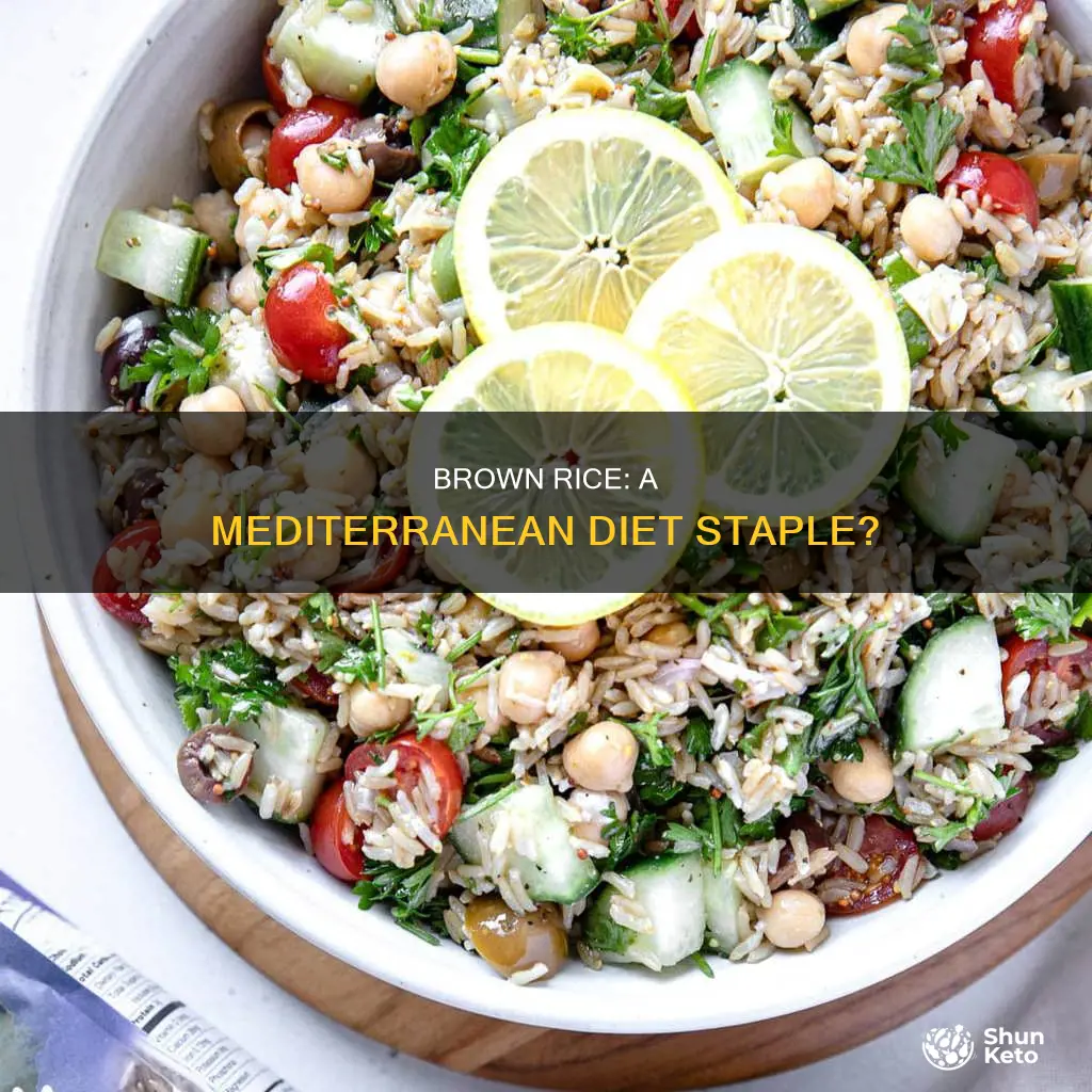 is brown rice on mediterranean diet