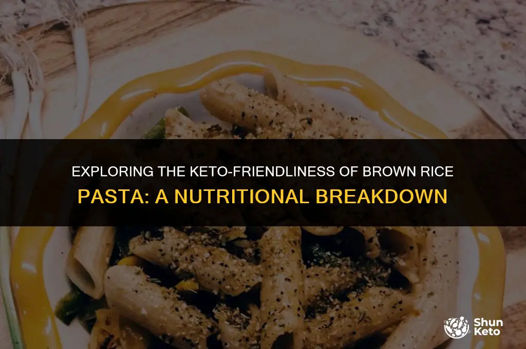 is brown rice pasta keto friendly
