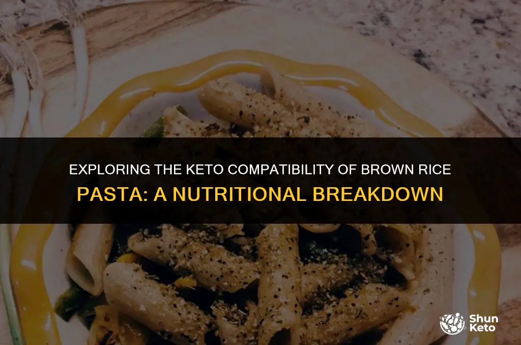 is brown rice pasta keto