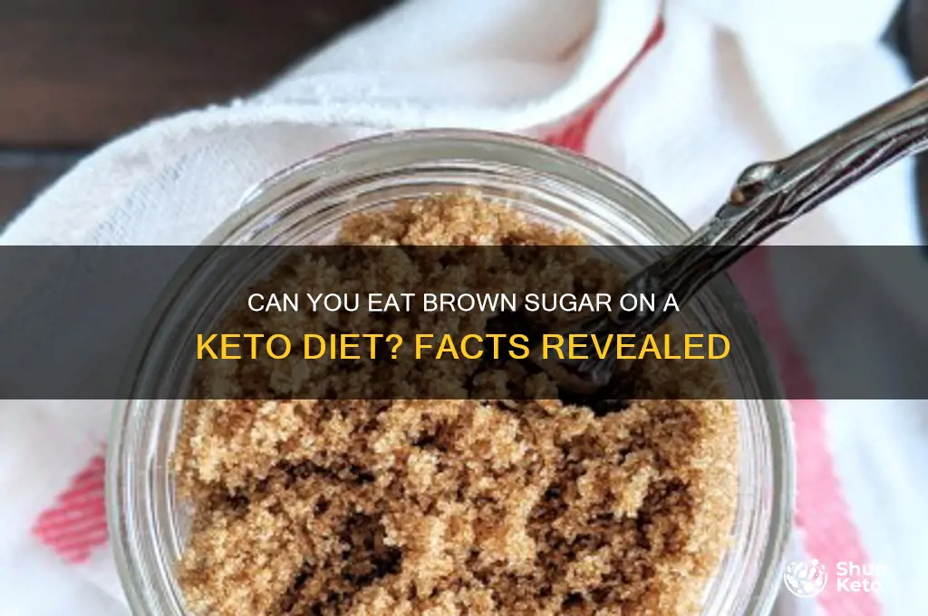 is brown sugar allowed on keto diet