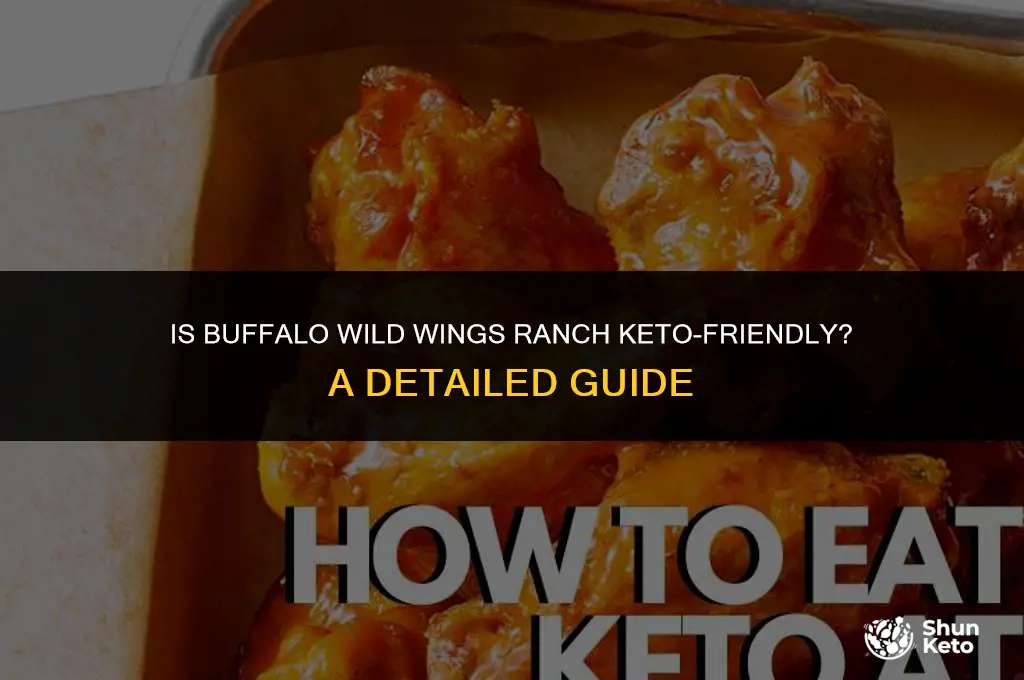 is buffalo wild wings ranch keto