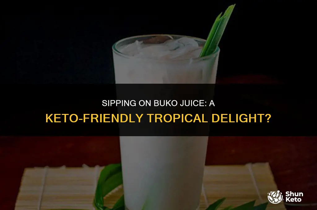 is buko juice keto friendly