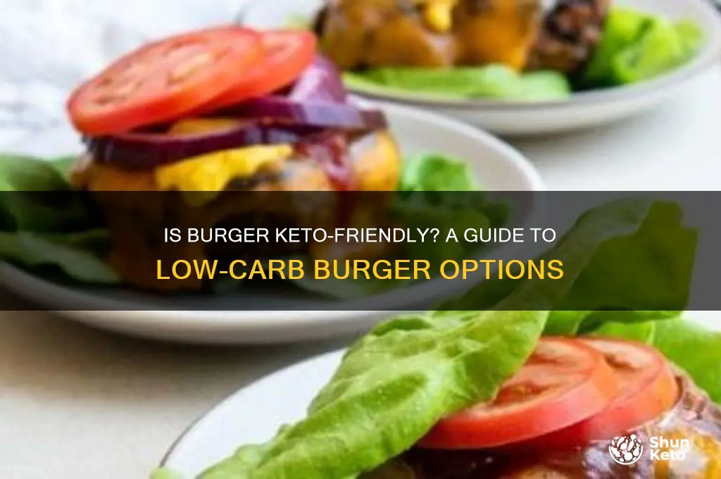is burger keto