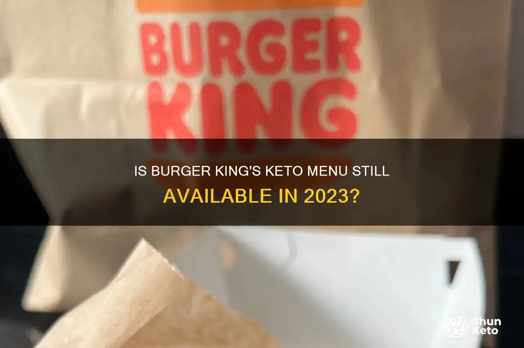 is burger king still doing keto