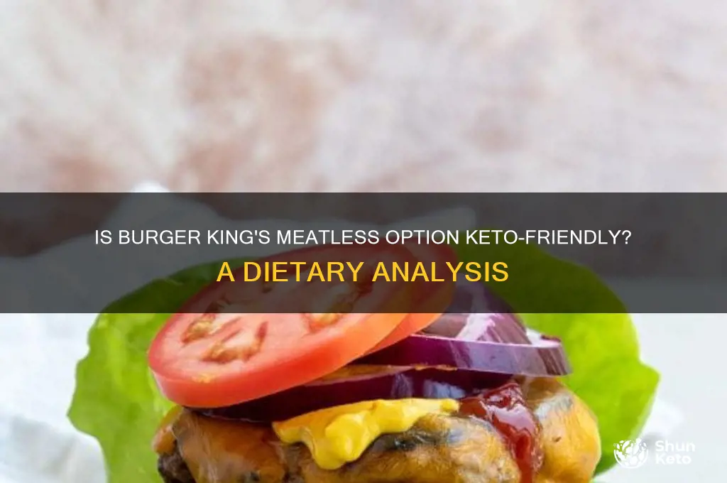 is burger ling meatless keto