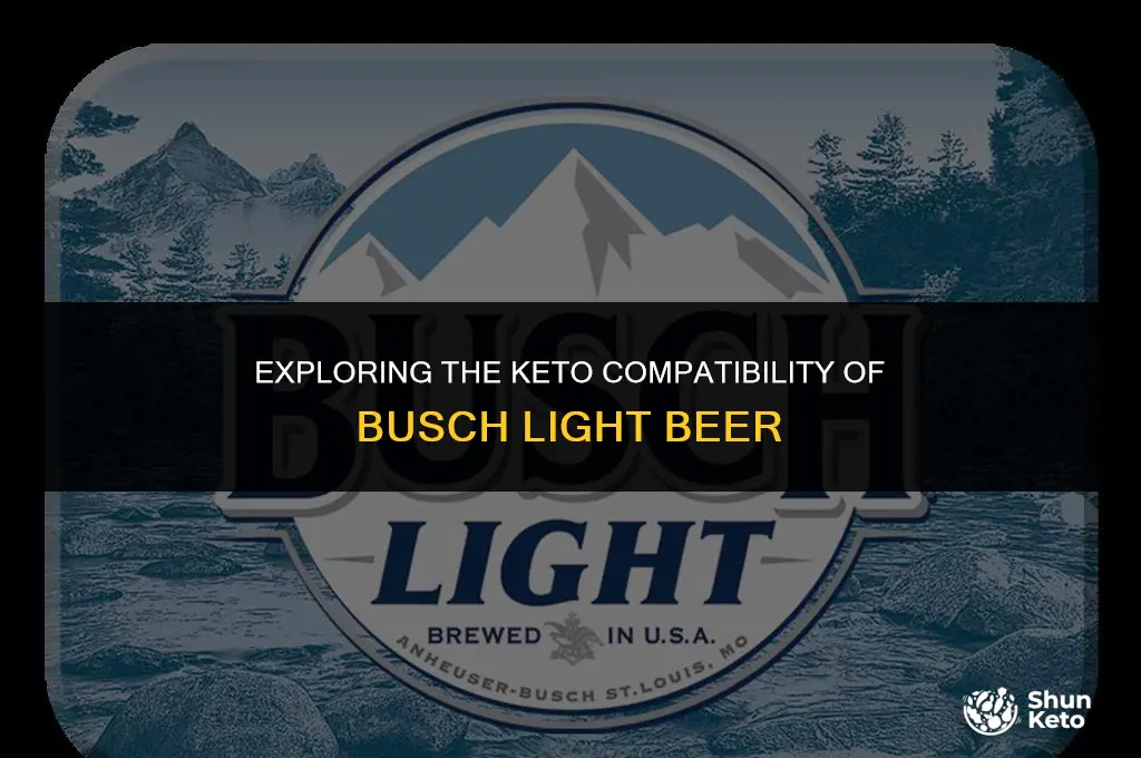 is busch light keto friendly