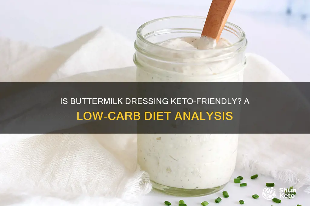 is buttermilk dressing keto