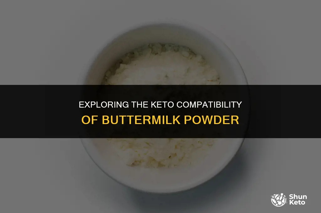 is buttermilk powder keto friendly