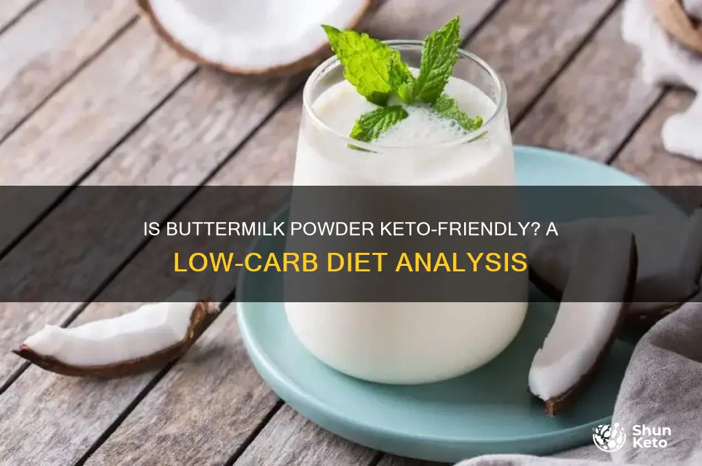 is buttermilk powder keto