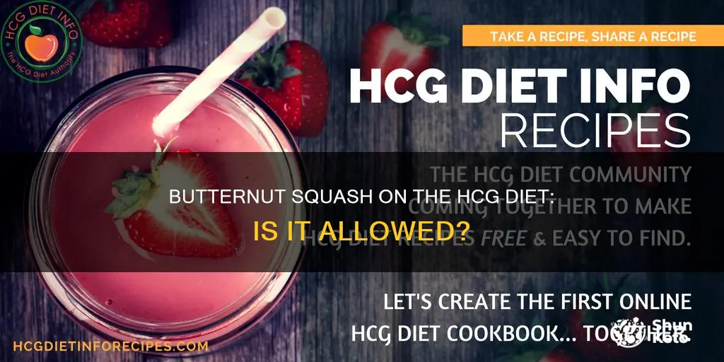 is butternut squash allowed on hcg diet