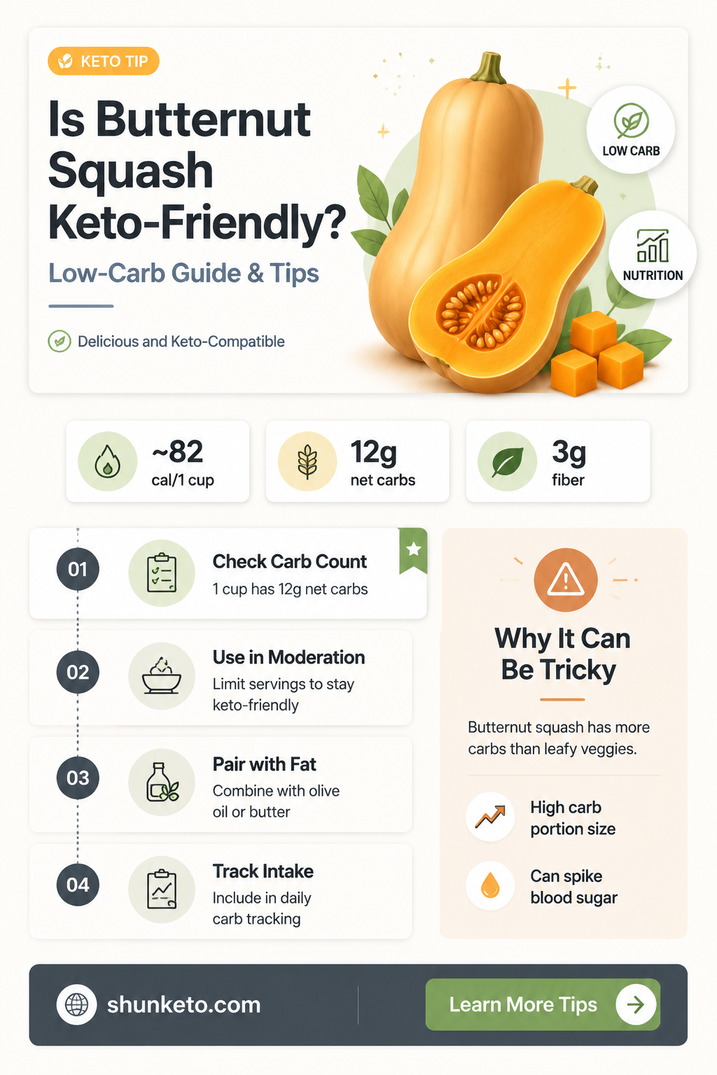 are butternut squash keto