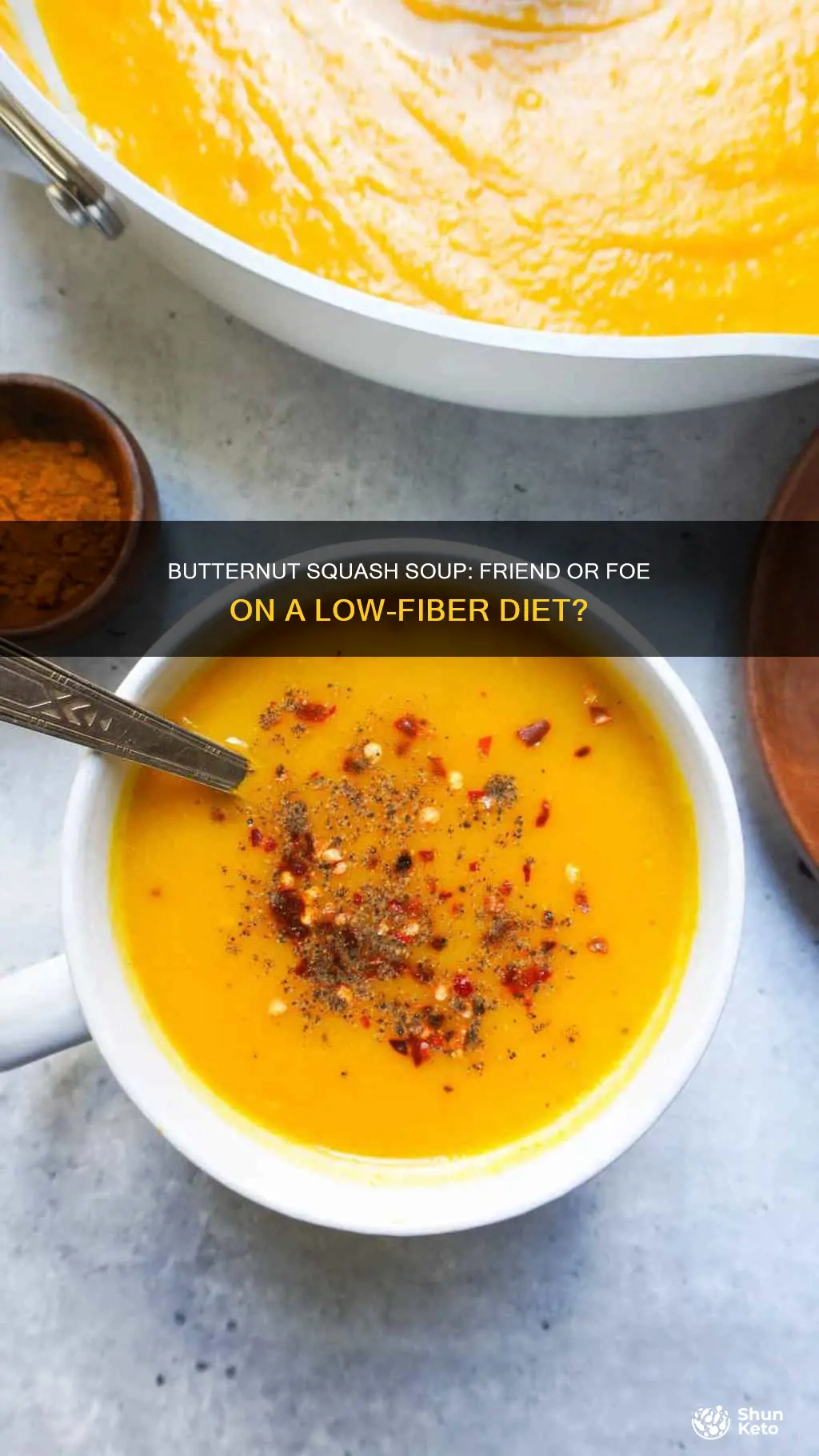 is butternut squash soup ok for liw fuber diet