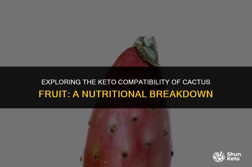 is cactus fruit keto friendly
