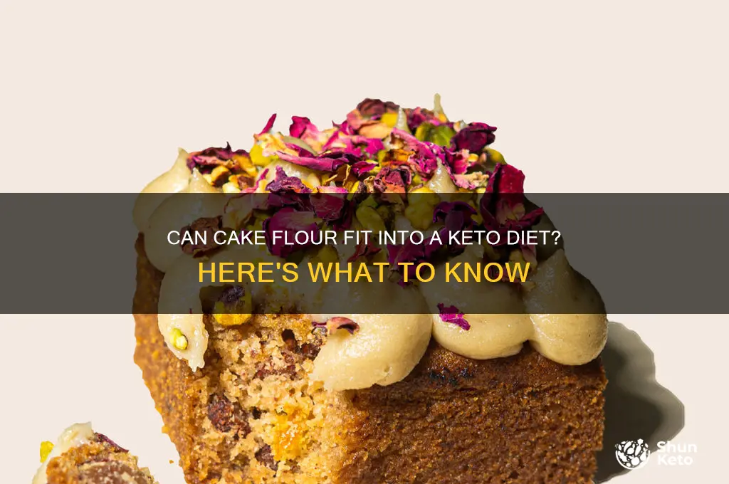 is cake flour ok for keto diet