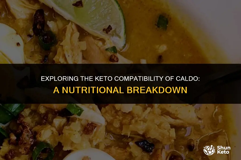 is caldo keto friendly