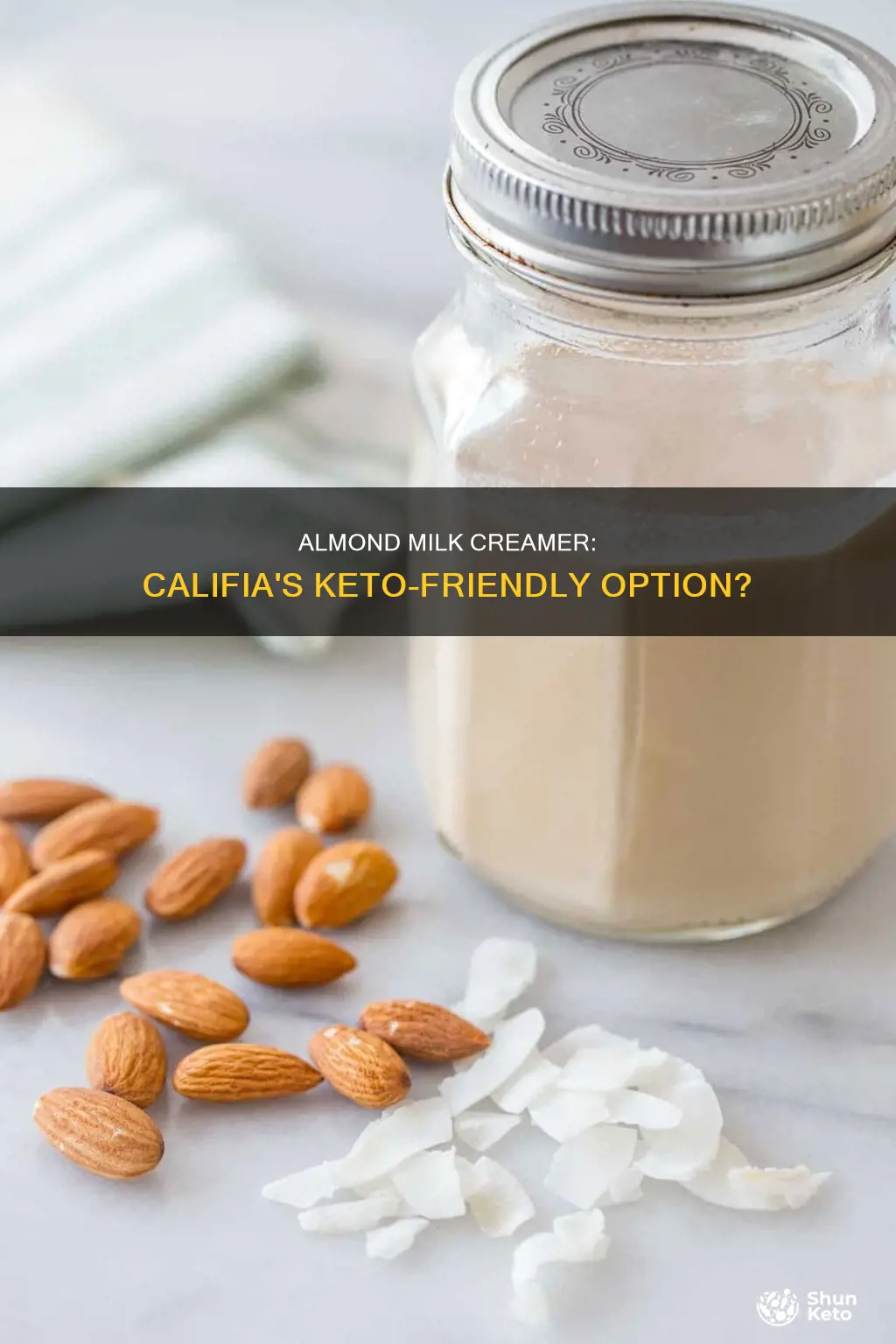 is califia almond milk creamer keto