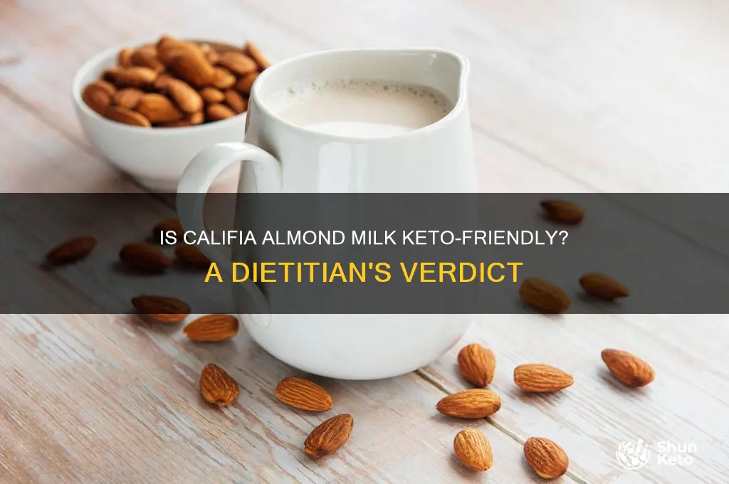 is califia almond milk keto