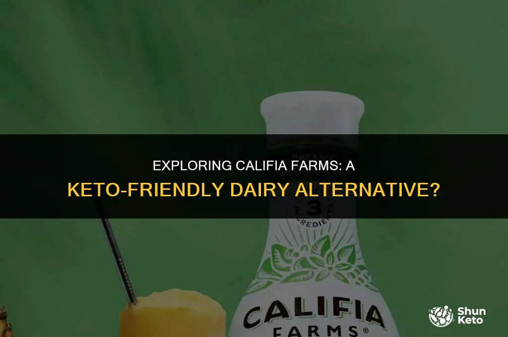 is califia farms keto friendly