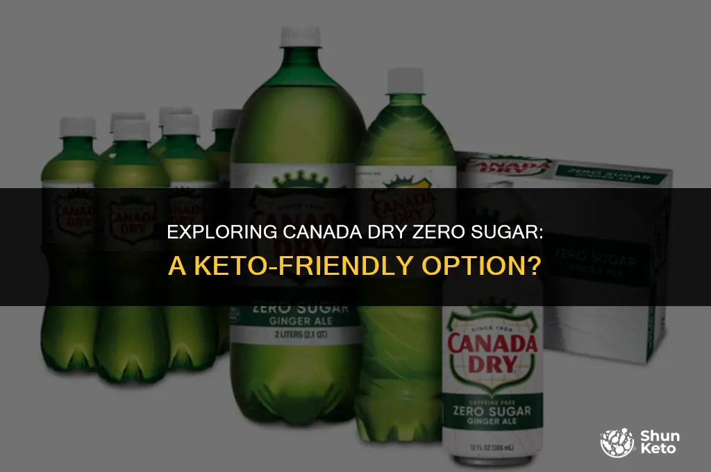 is canada dry zero sugar keto friendly