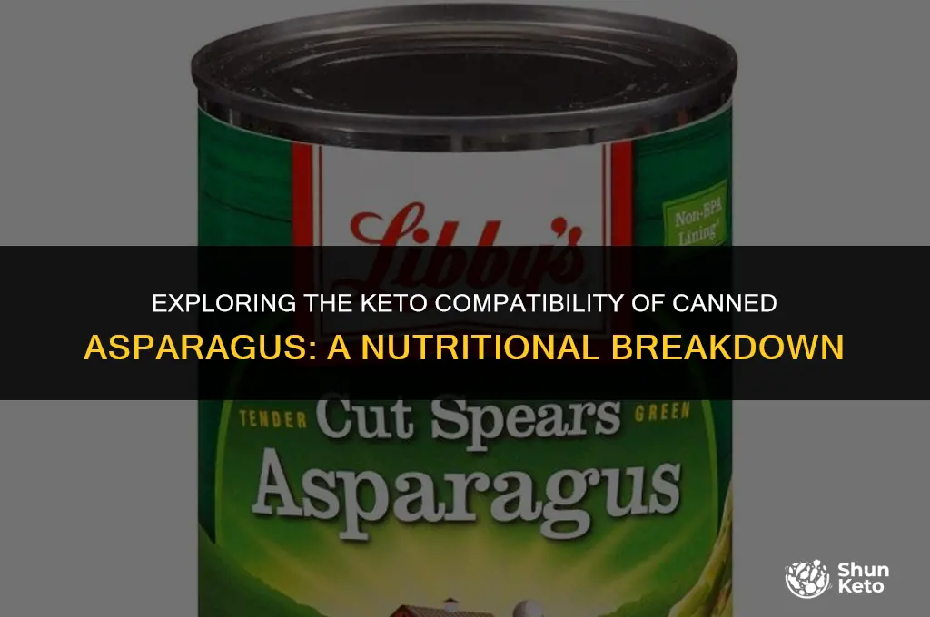 is canned asparagus keto friendly