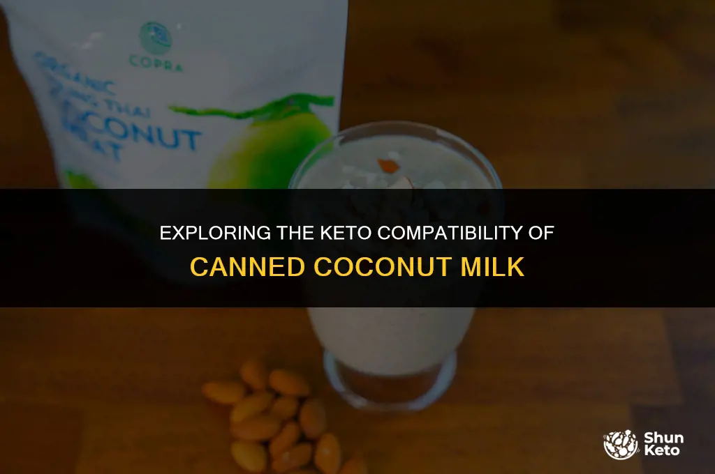 is canned coconut milk keto friendly