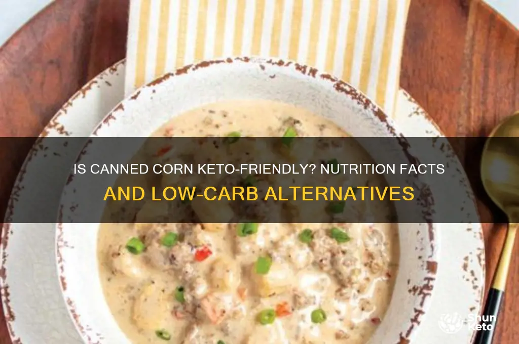 is canned corn keto