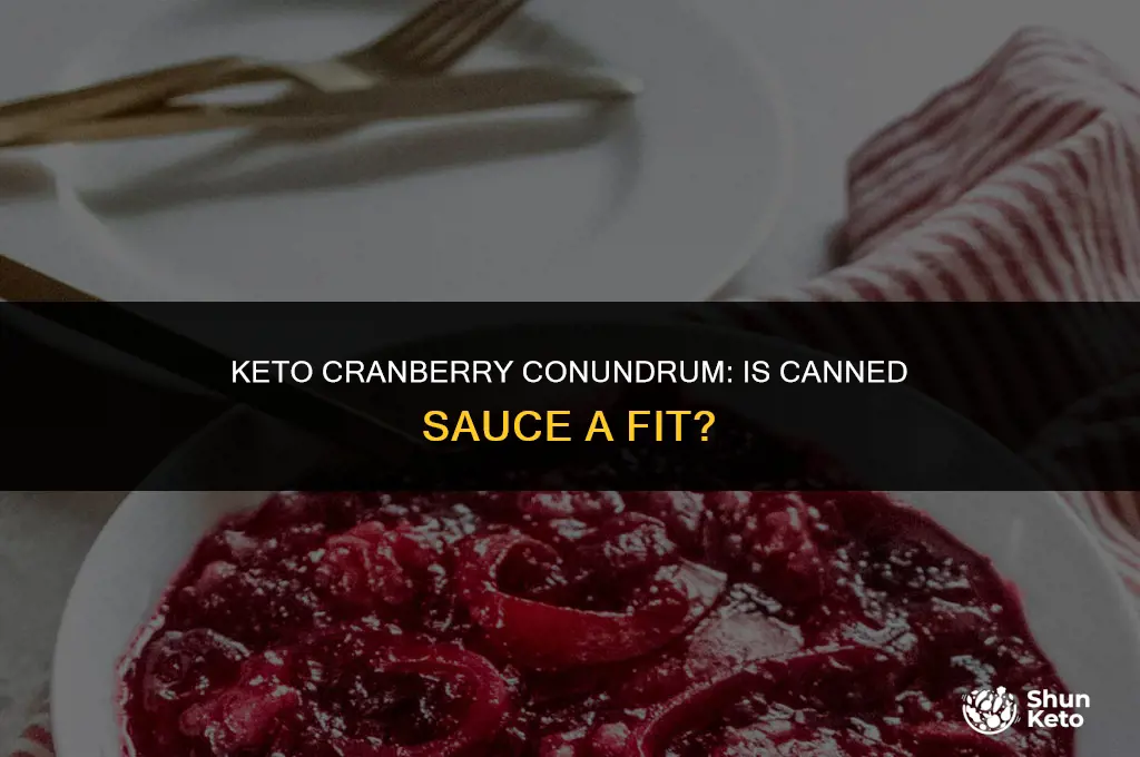 is canned cranberry sauce keto friendly