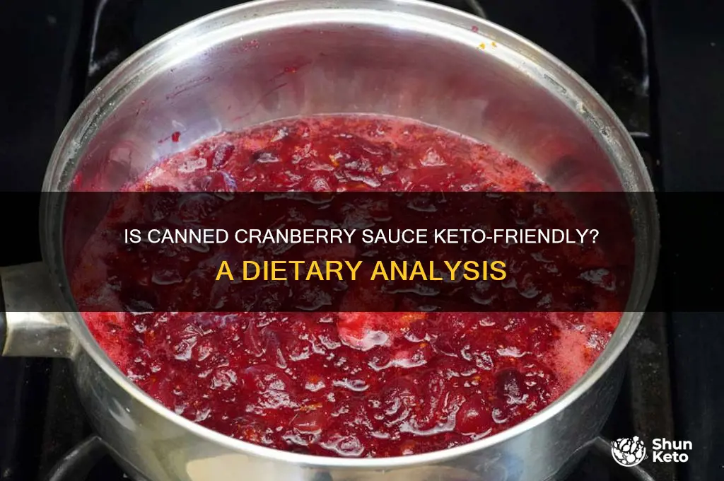 is canned cranberry sauce keto