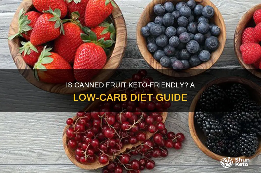 is canned fruit keto
