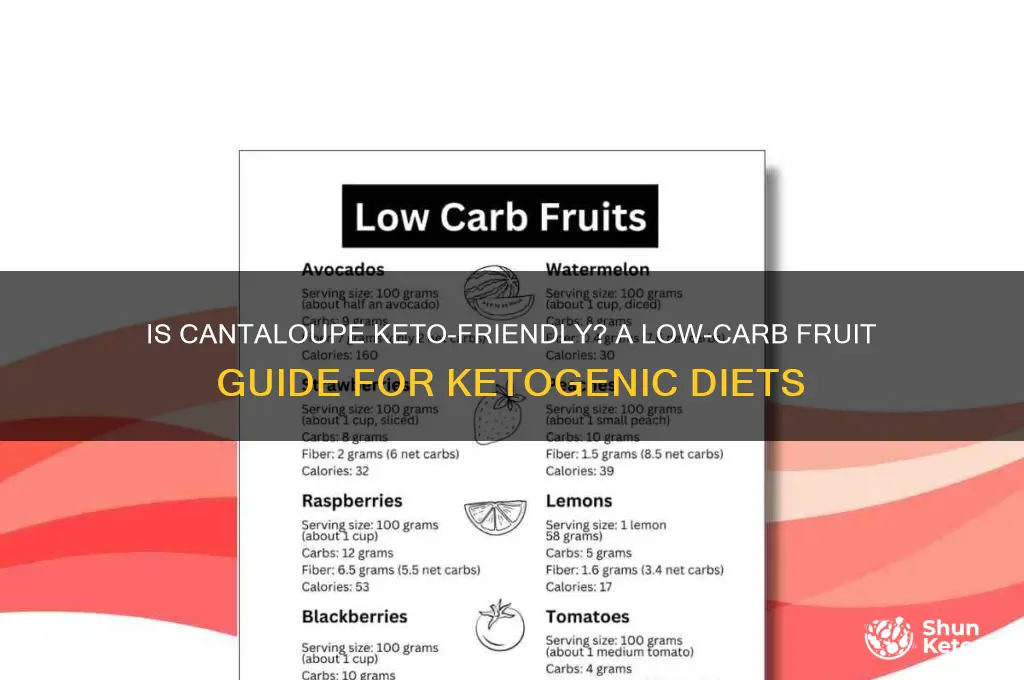 is cantaloupe keto friendly to eat