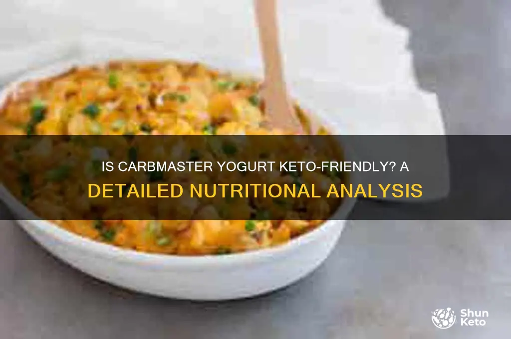 is carbmaster yogurt keto
