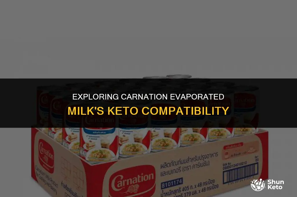 is carnation evaporated milk keto friendly