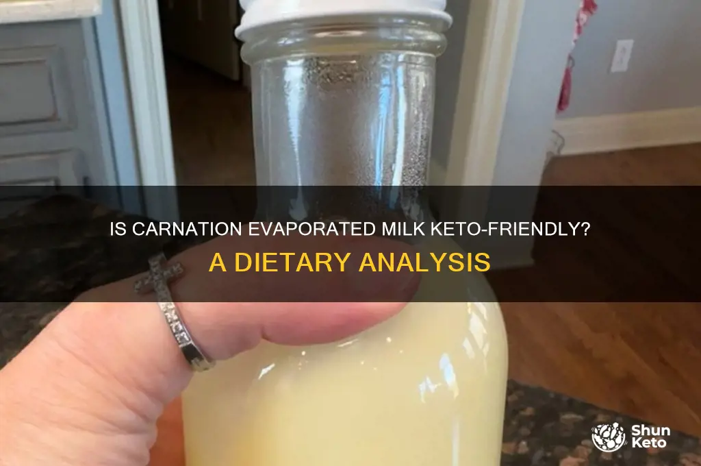 is carnation evaporated milk keto