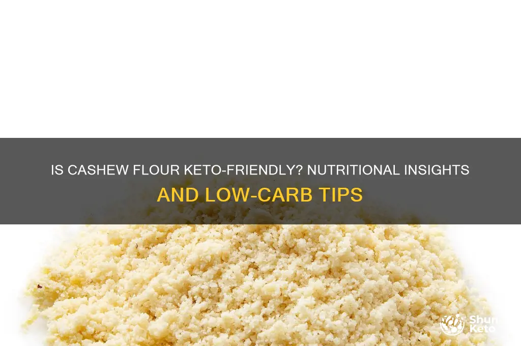is cashew flour keto