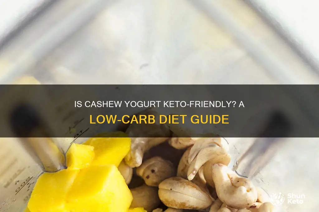 is cashew yogurt keto