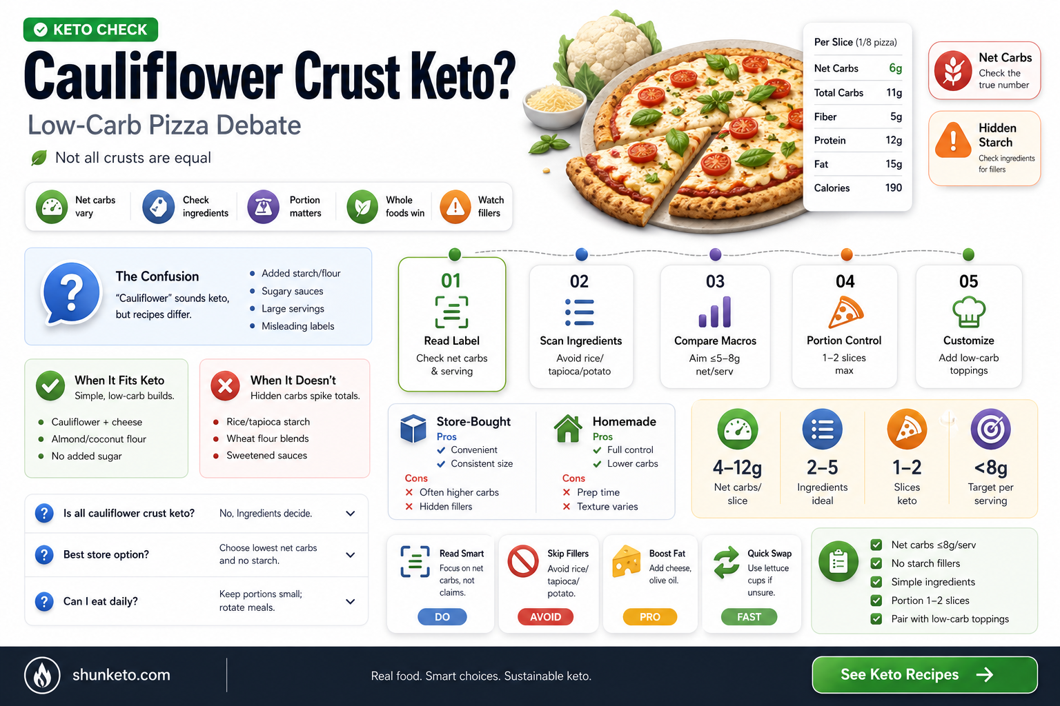 are all cauliflower crust crust keto