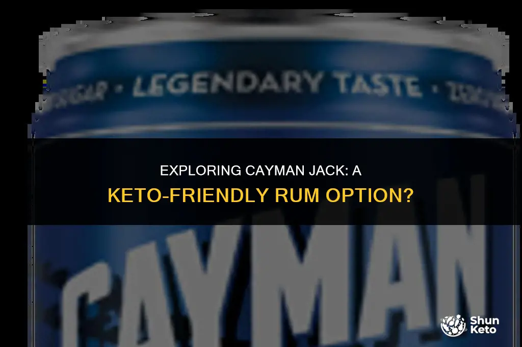 is cayman jack keto friendly