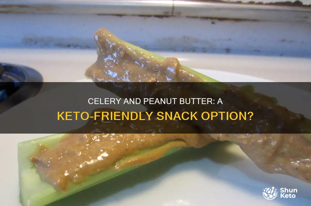 is celery and peanut butter keto