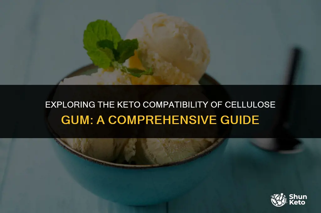 is cellulose gum keto friendly