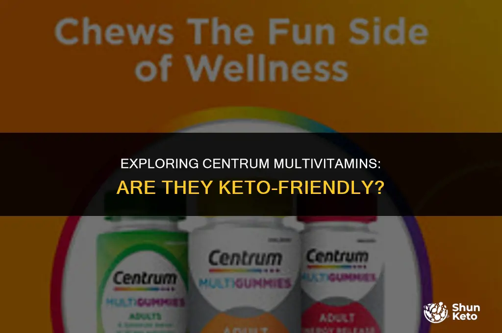 is centrum multivitamin keto friendly