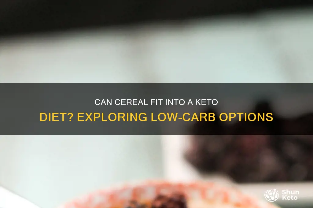 is cereal part of the keto diet