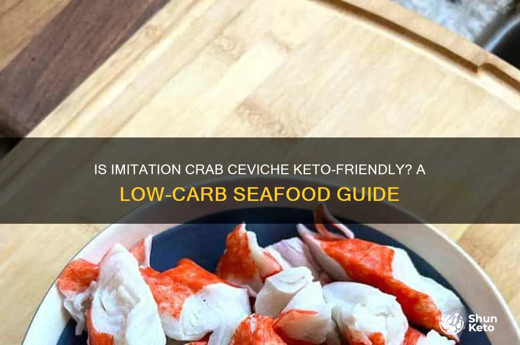 is ceviche with imitatiin crab keto