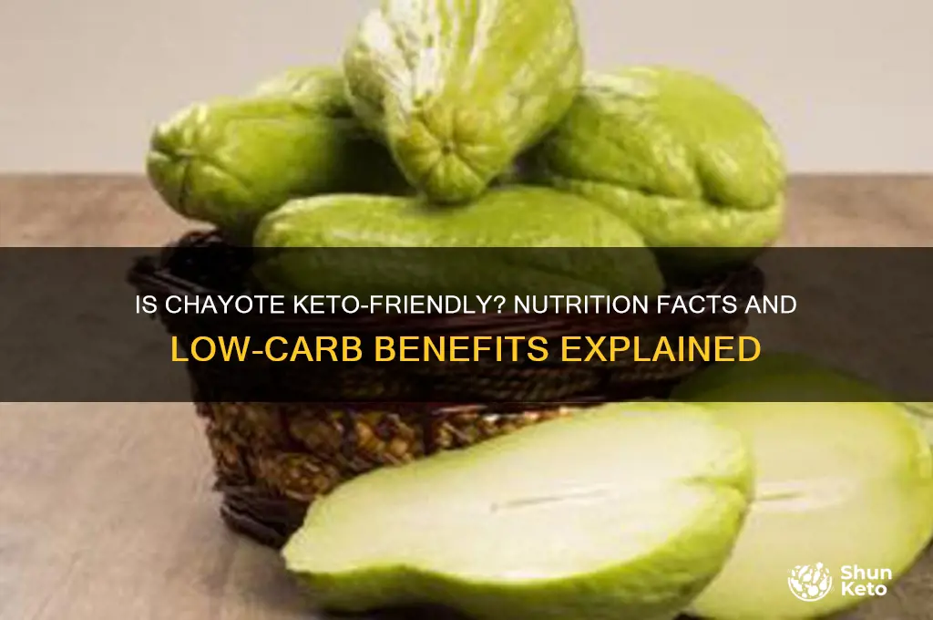 is chayote keto